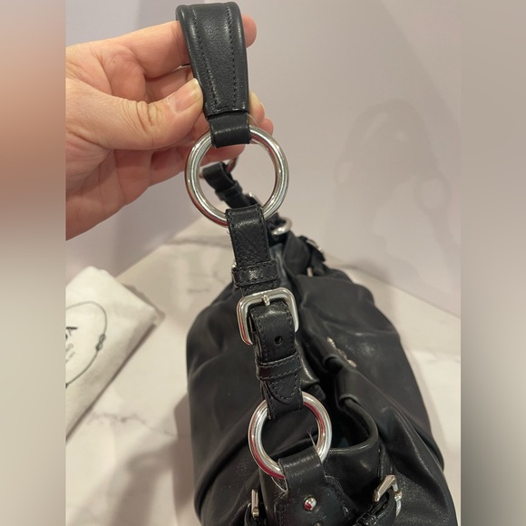 Authentic Prada Black Vintage Leather Hobo - Picture 13 of 16